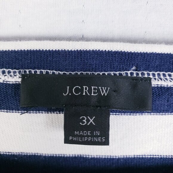 J Crew Classic Mariner Boatneck T-shirt in Stripe BF359 size 3X Nautical Preppy - Picture 7 of 16